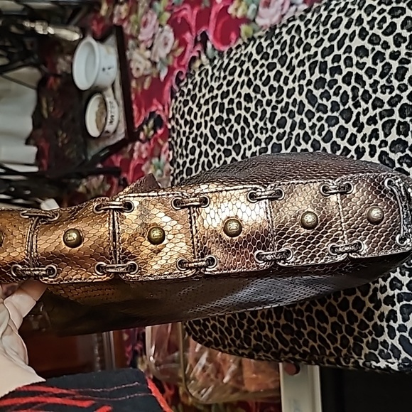 Donald Pliner copper colored leather bag - Picture 5 of 13